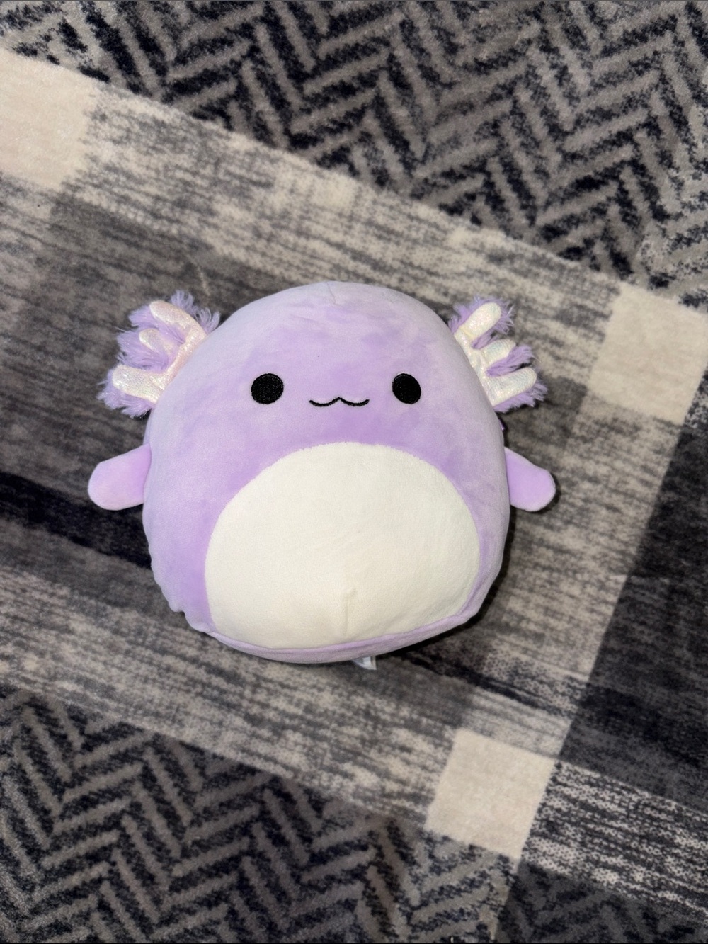 Squishmallows Lavender and White Axolotl Plush